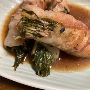 シャキシャキ 水菜の肉巻き